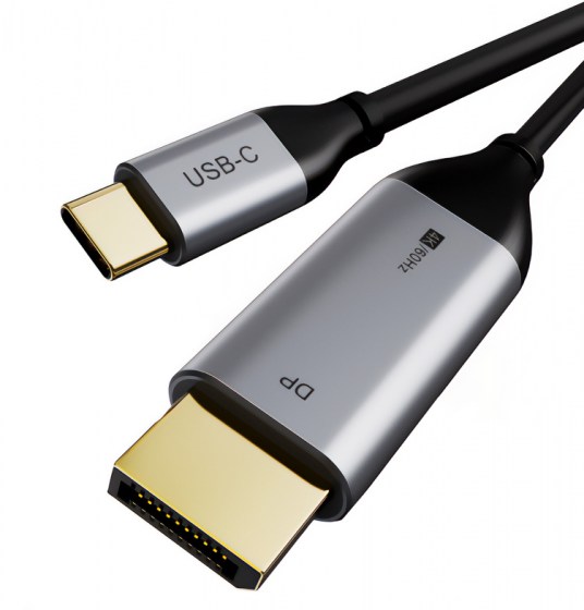 CABLETIME καλώδιο USB-C σε DisPlayPort C160, 4k/60hz, 1.8m, μαύρο