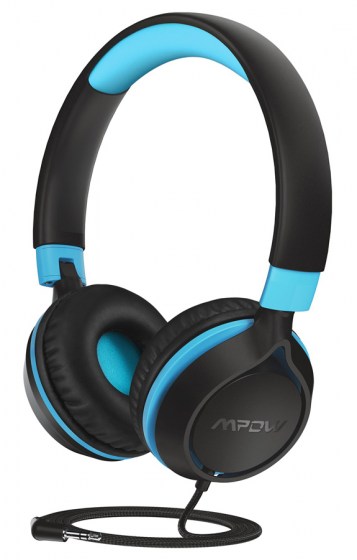 MPOW headphones για παιδιά CHE1 BH358A, noise limit, 3.5mm, μαύρο-μπλε