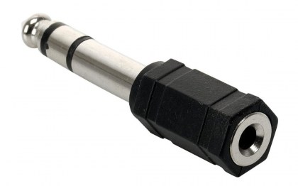 POWERTECH Αντάπτορας από stereo 3.5mm (F) σε 6.35mm (M), nickel, 5τμχ