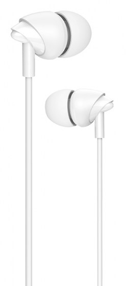 USAMS earphones με μικρόφωνο EP-39, 10mm, 1.2m, λευκά