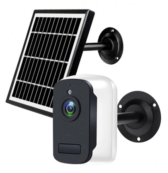INNOTRONIC ασύρματη ηλιακή κάμερα ICH-BC22, 2MP, WiFi, PIR, IP66, λευκή