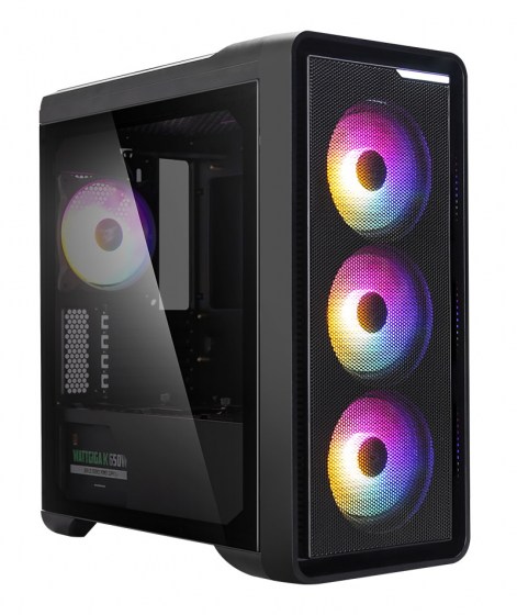 ZALMAN PC case M3 Plus RGB mid tower, 407x210x457mm, 4x RGB fan