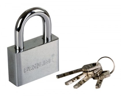 PROLINE λουκέτο ασφαλείας 24850, 4x κλειδιά, μεταλλικό, 50mm