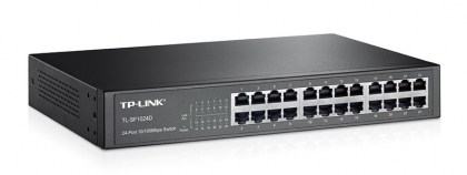 TP-LINK Desktop Switch TL-TL-SF1024D, 10/100Mbps, 24 Θύρες, Ver. 3.0