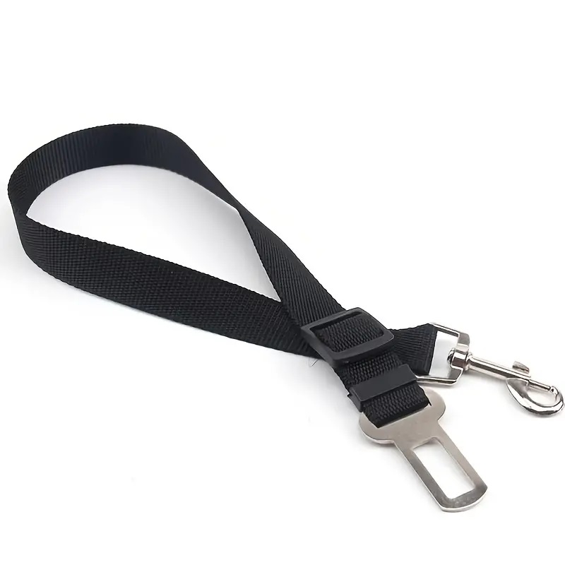 Ζώνη Ασφαλείας Αυτοκινήτου Για Κατοικίδια Λουρί 70cm Μαύρο Remedios